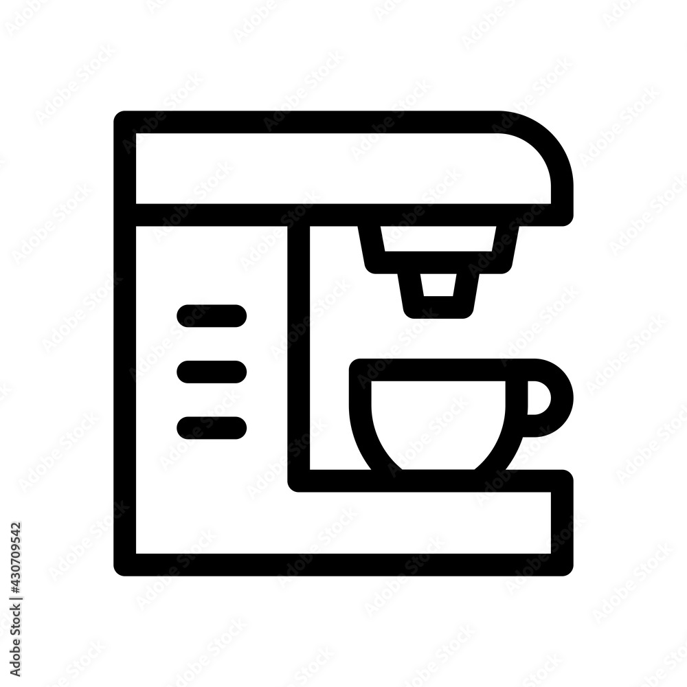 Coffee dispenser machine vector icon Coffee dispenser machine vector icon