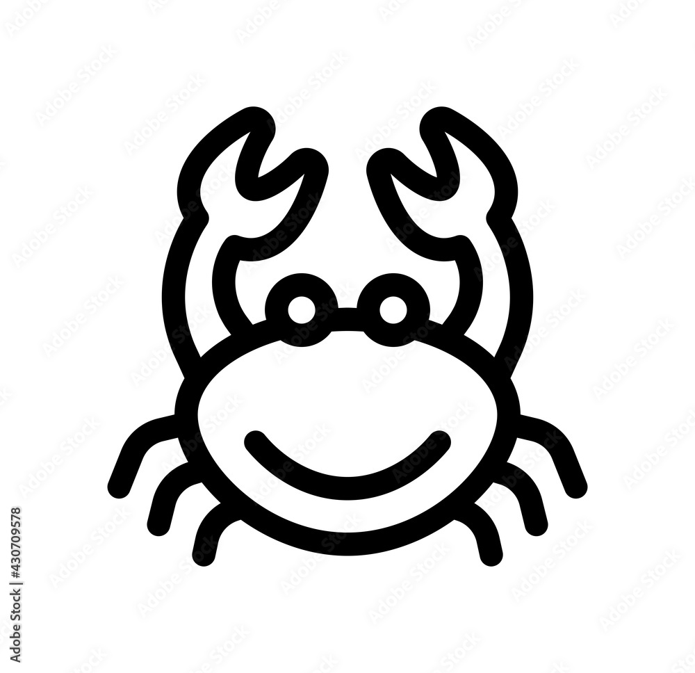 Obraz premium crab icon