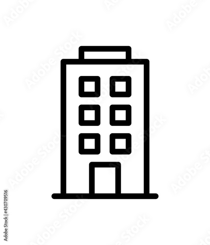 Building, flat or apartment icon