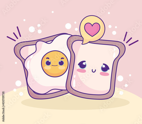 cute fried egg breads