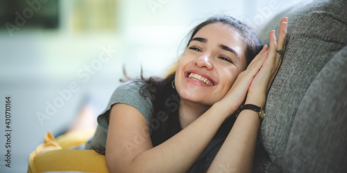 young beautiful woman perso...