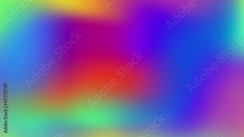 Rainbow color blurred gradient with lights us background with copy space for graphic design. 4k motion animation Gay Pride LGBT concept
