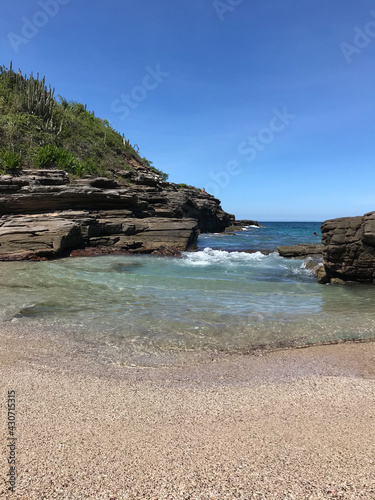 beach and rocks photo