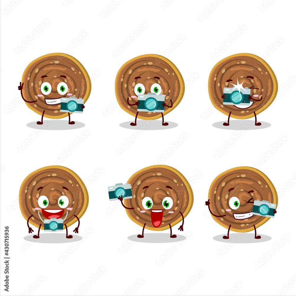 Photographer profession emoticon with bakarvadi cartoon character