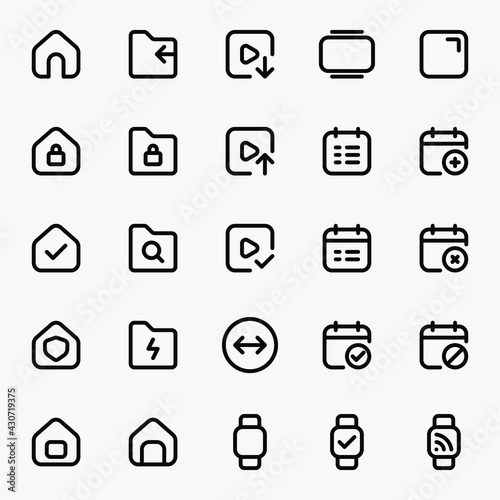 Ui icons User Interface Icons Outline © Rizki Ahmad Fauzi