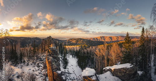 Sunset in the mountains
