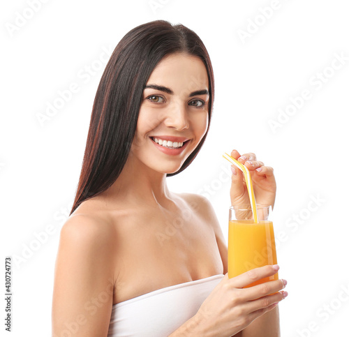 Beautiful young woman with ...