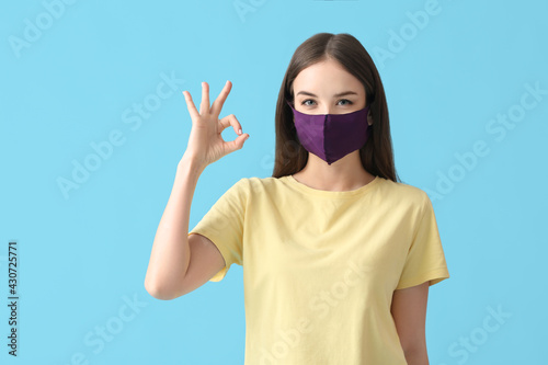 Stylish young woman wearing...