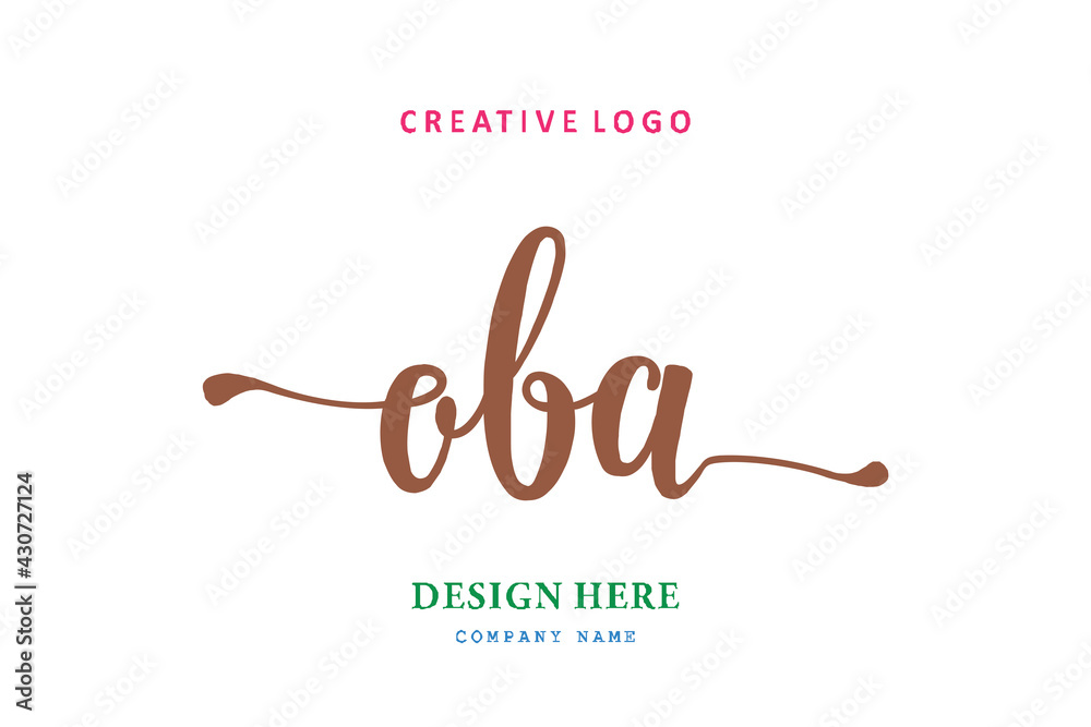 OBA lettering logo is simple, easy to understand and authoritative OBA lettering logo is simple, easy to understand and authoritative