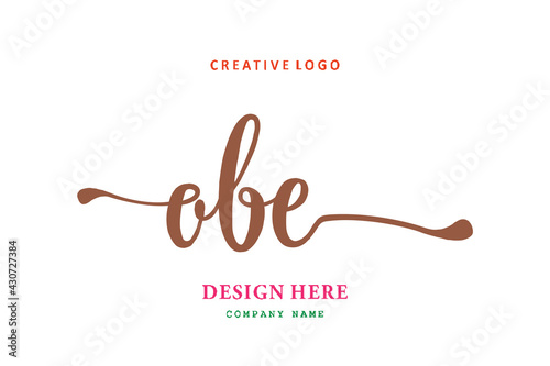 OBE lettering logo is simple, easy to understand and authoritative