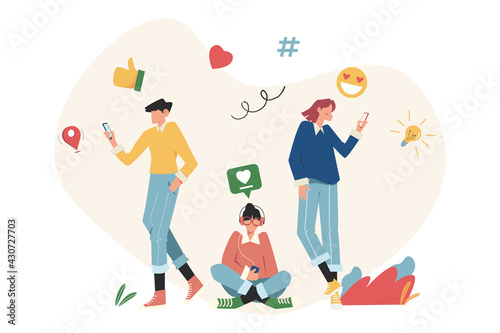 Social networking, chat, video, news, messages, web site