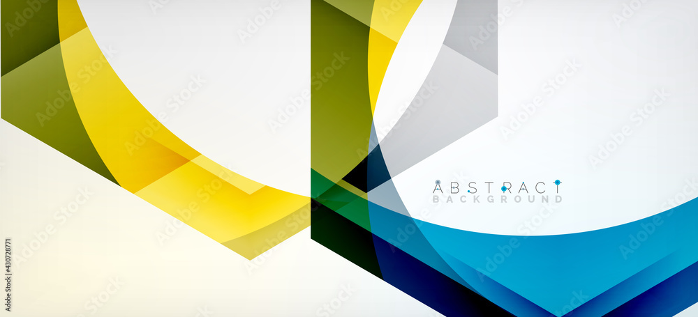 Obraz premium Vector color hexagons geometric abstract background