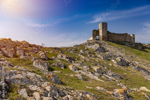Enisala Fortress. Important historical landmark photo
