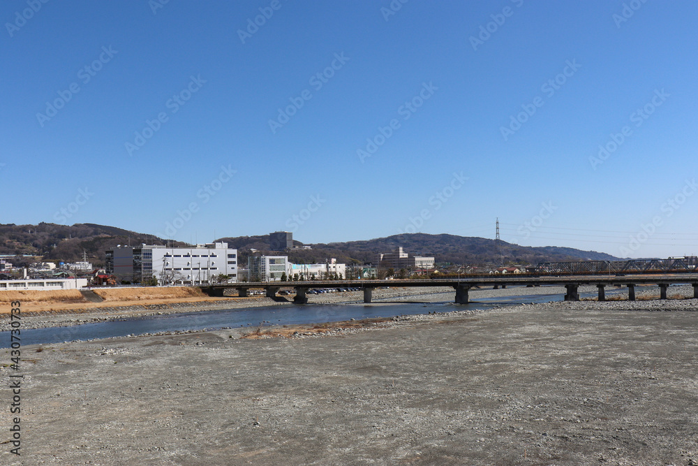 酒匂川と十文字橋(神奈川県)
酒匂川と十文字橋(神奈川県)
