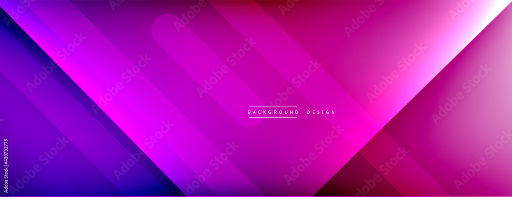 Dynamic lines abstract background. 3D shadow effects and fluid gradients. Modern overlapping forms