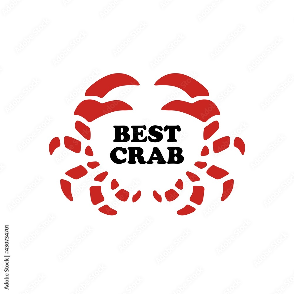 Obraz premium crab seafood logo vector icon illustration
