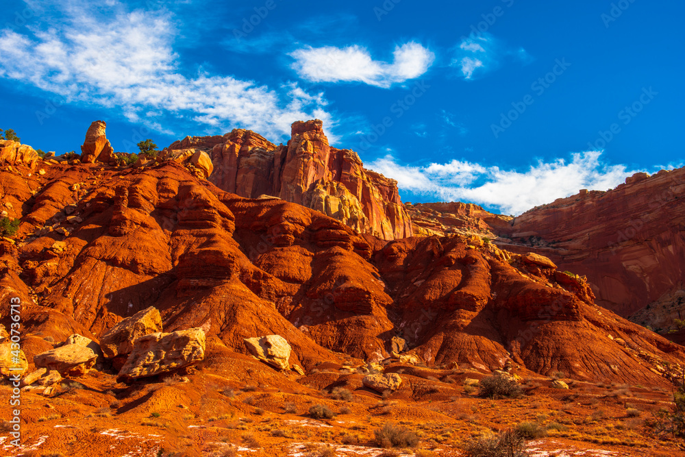 Capital Reef red rock canyon