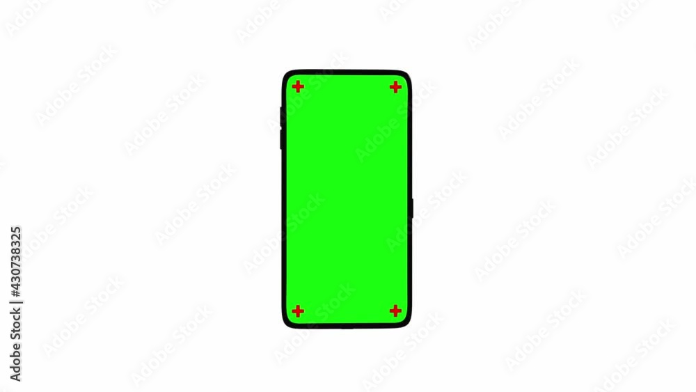 Phone green screen rotation slow motion in the centre with a white background smartphone .3D illustration. Phone green screen rotation slow motion in the centre with a white background smartphone .3D illustration.
