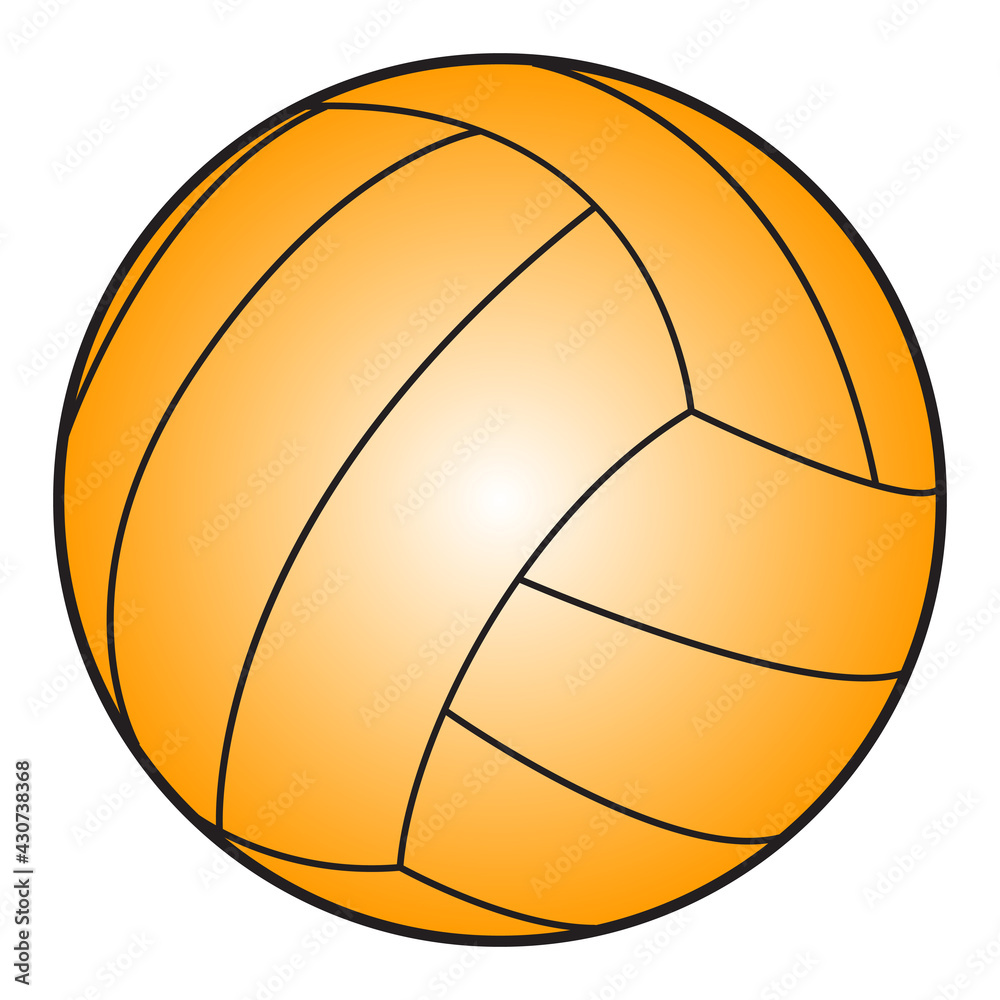 ball volleyball vector illustration,isolated on white background
