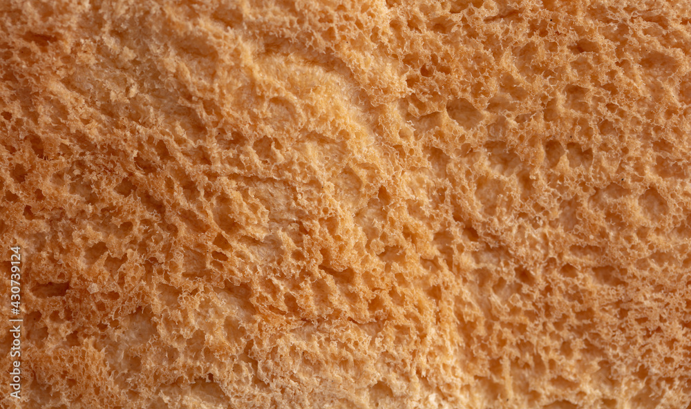 Fresh crusty bread as background.