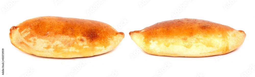 Cabbage patties isolated on a white background. Cabbage patties isolated on a white background.