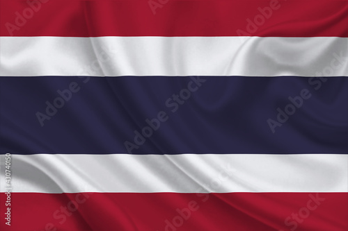 3D Flag of Thailand on fabric