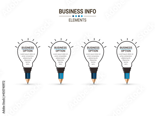 Business Infographics circle origami style Vector illustration. Can be used for flow charts, presentations, web sites, banners, printed materials. EPS 10