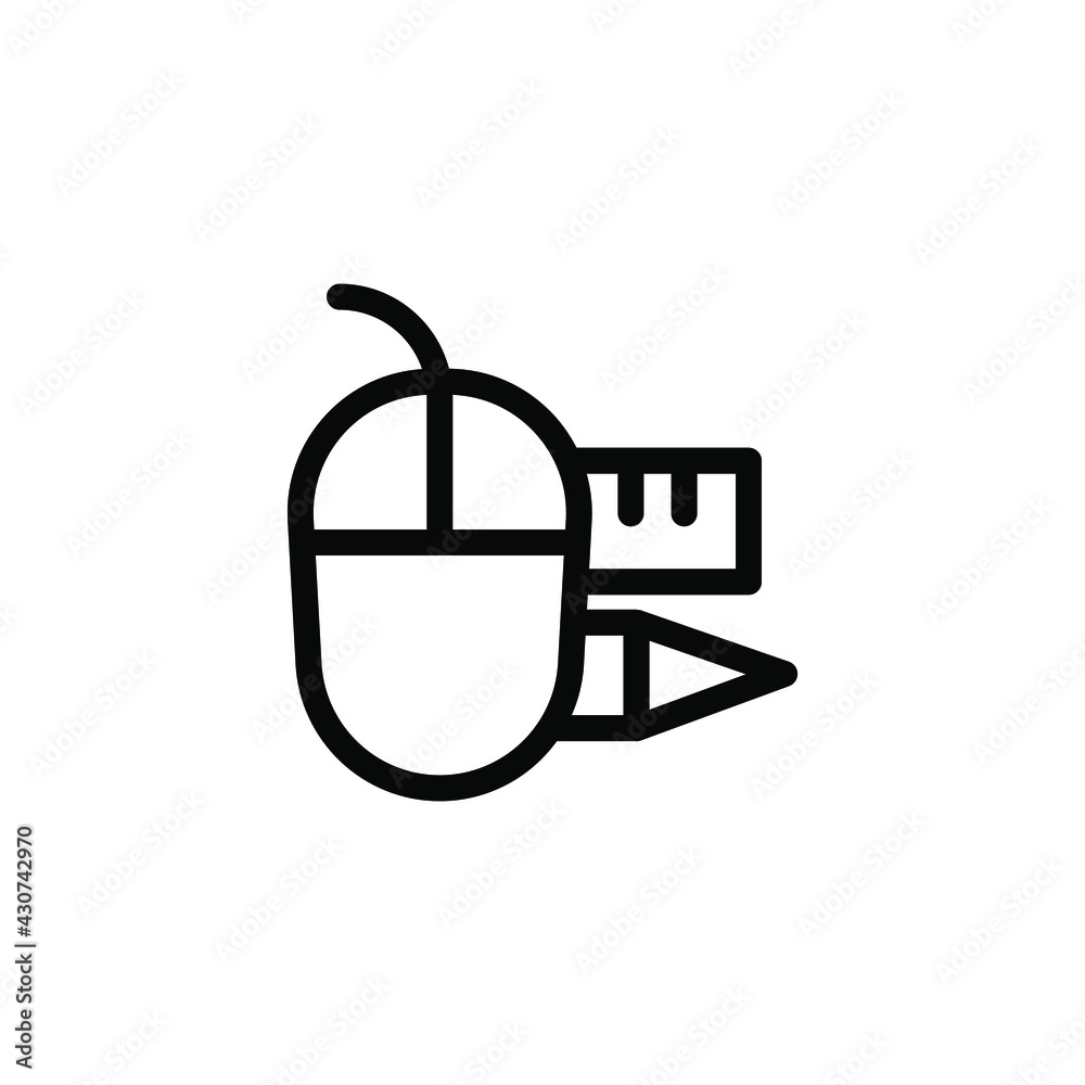 graphic tool line icon vector illustration graphic tool line icon vector illustration