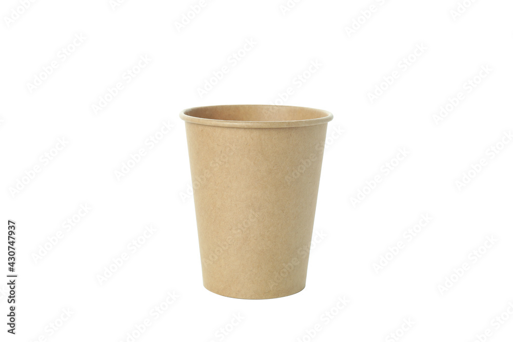 Blank paper cup isolated on white background Blank paper cup isolated on white background