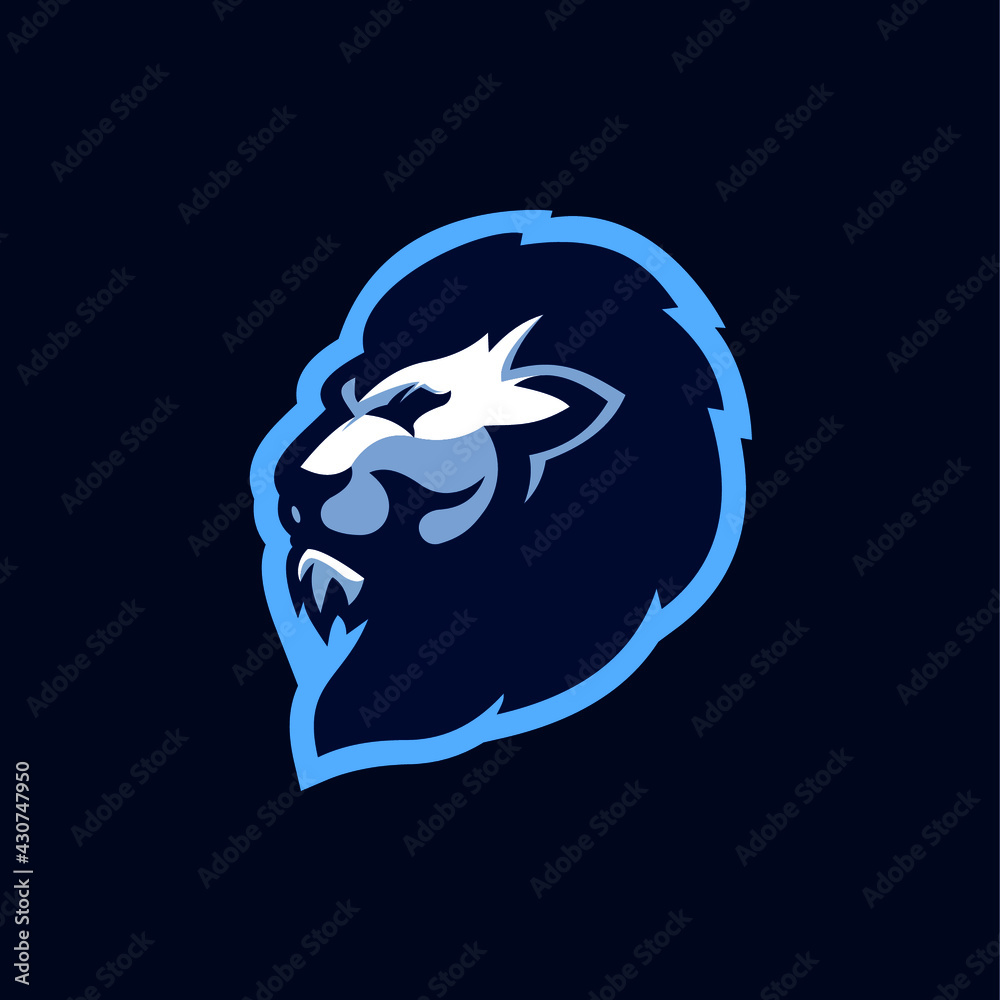 Lion logo mascot template Stock Vector | Adobe Stock