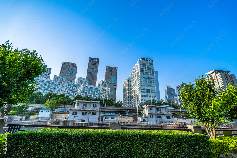 Obraz premium Beijing Office buildings scenery in the business city center