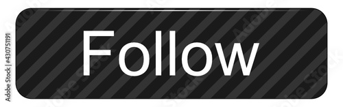 Follow Button on white backround - illustration