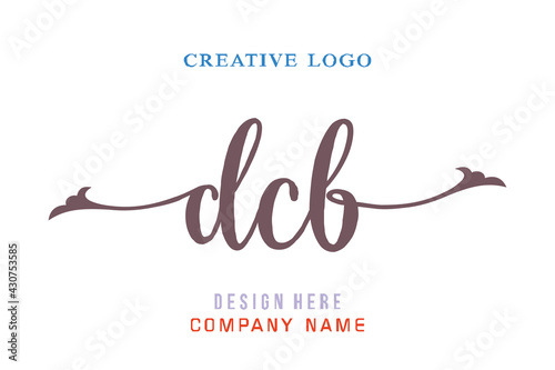 DCB lettering logo is simple, easy to understand and authoritative photo