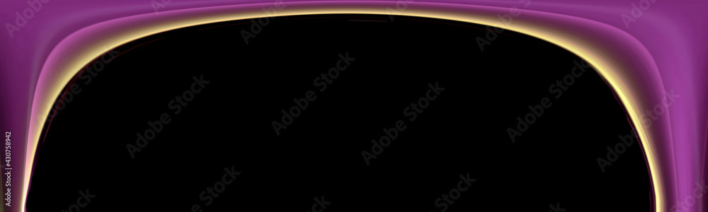 Abstract green, purple and violet arch pattern with copy-space