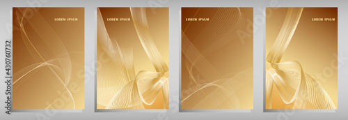 Modern abstract background with lines. curved linear pattern	