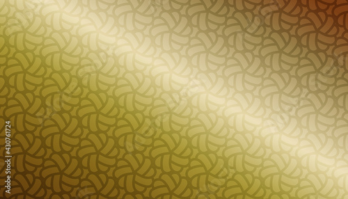 Textile design pattern texture on golden background