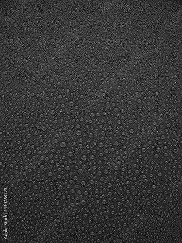 water droplets on the bottom of the non-stick frying pan - beautiful background for design
