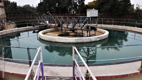 secondary clarifier of water treatment plant