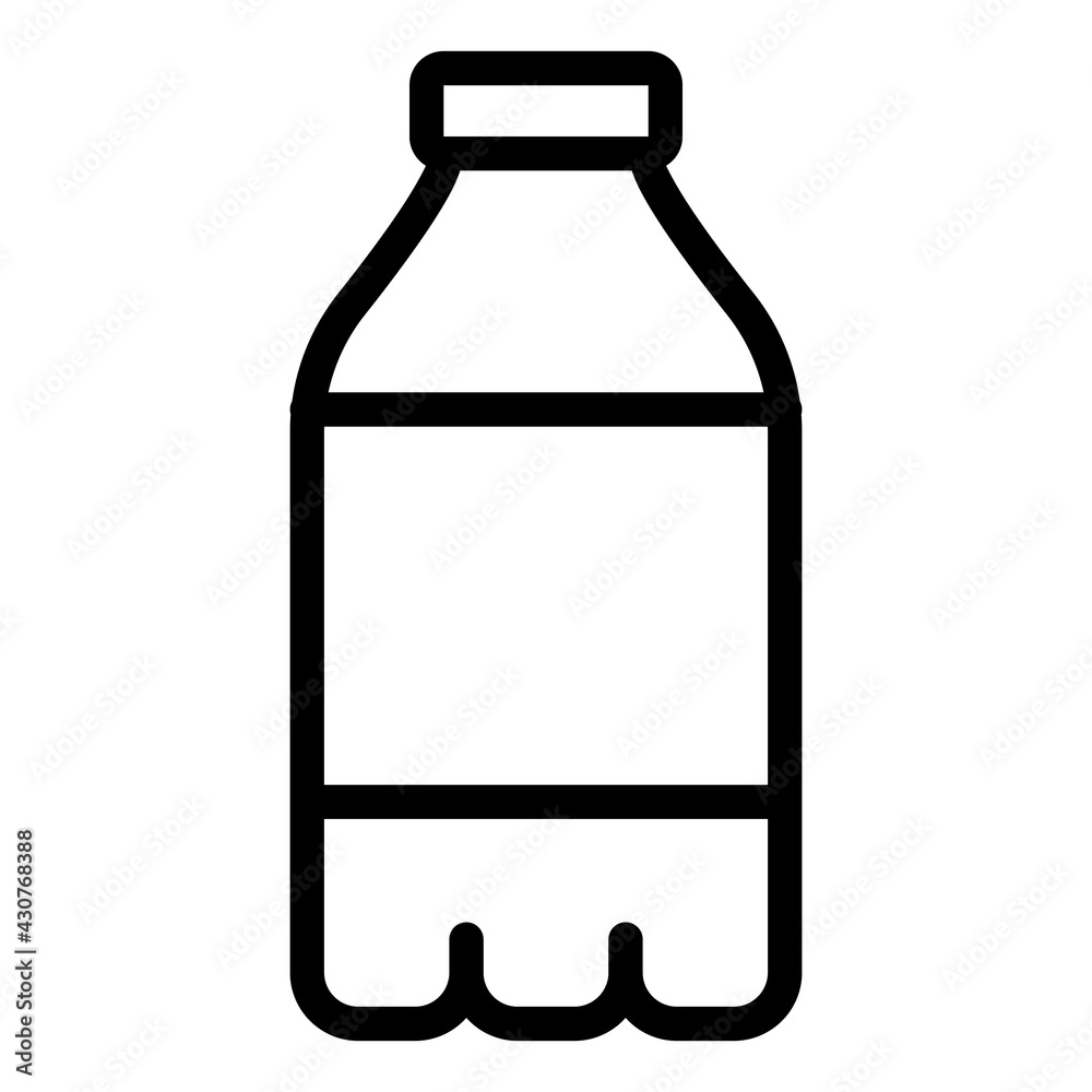 water mineral bottle single isolated icon with outline style water mineral bottle single isolated icon with outline style