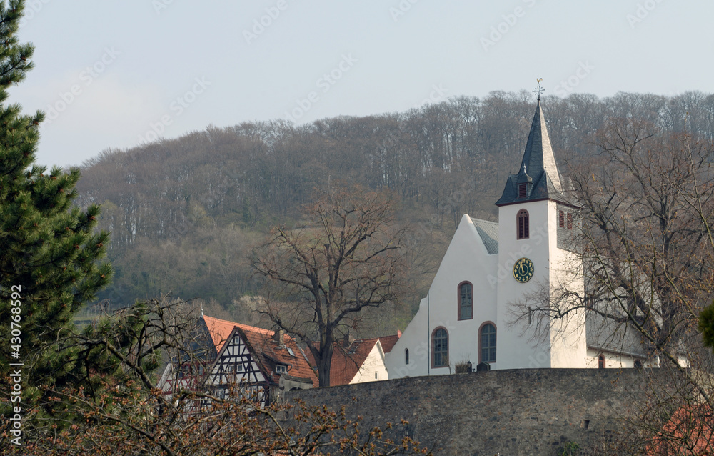 Die Bergkirche von Zwingenberg an der Bergstraße