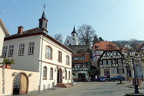 Der Historische Marktplatz von Zwingenberg an der Bergstraße