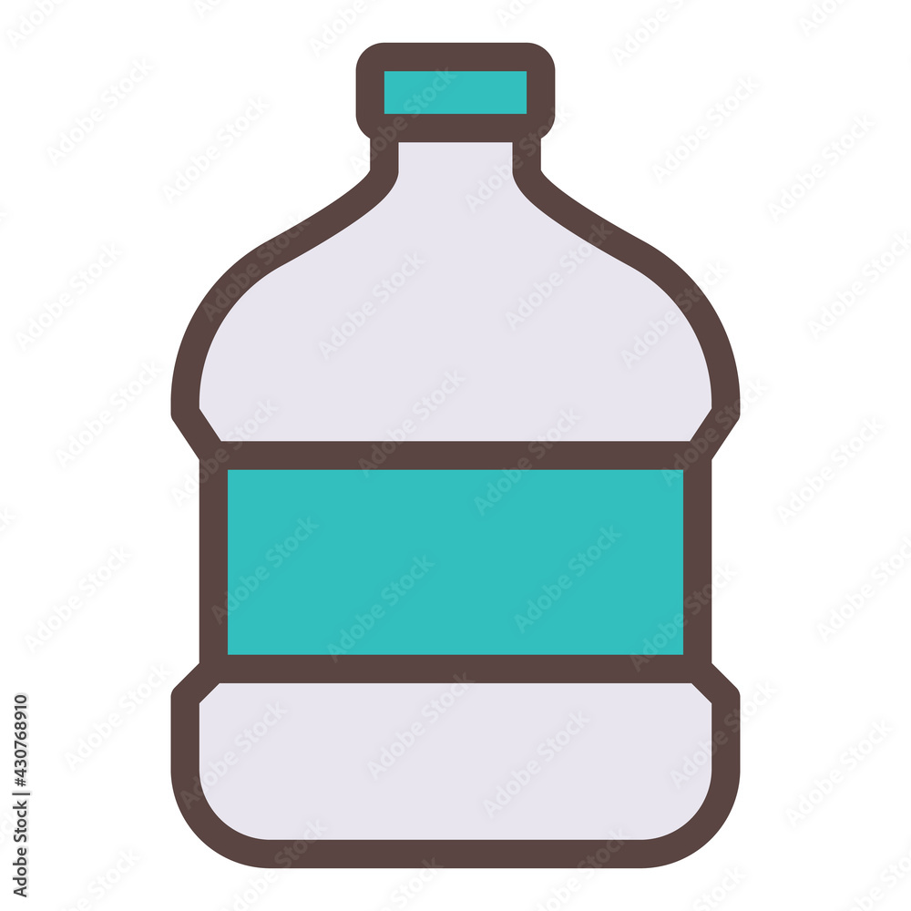 water gallon mineral single isolated icon with filled line style water gallon mineral single isolated icon with filled line style