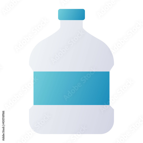 water gallon mineral single isolated icon with smooth style