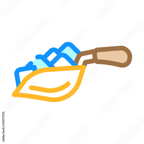 ice scoop bartender color icon vector. ice scoop bartender sign. isolated symbol illustration