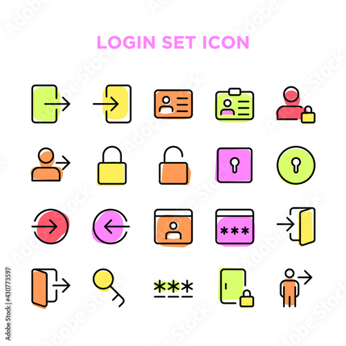 Login Set Icons