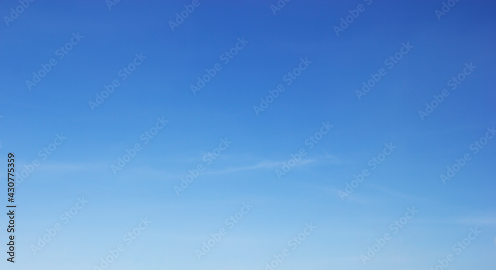 Blue sky background and white clouds soft focus, and copy space horizontal shape Blue sky background and white clouds soft focus, and copy space horizontal shape