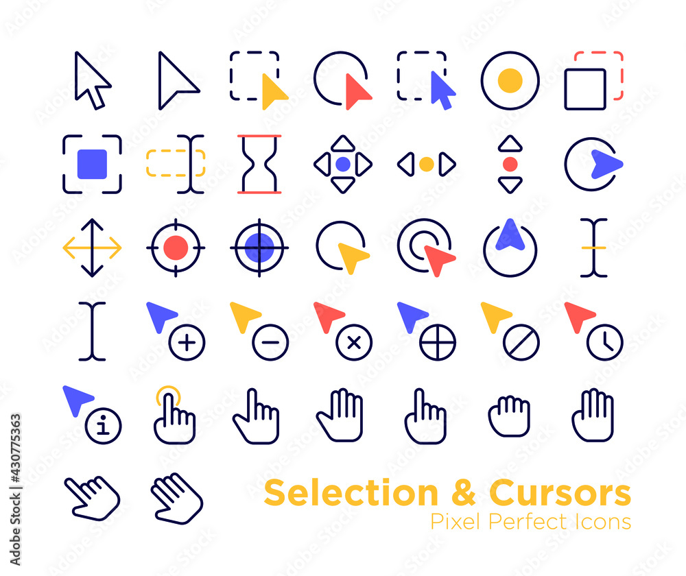 Selection and Cursors Icons Selection and Cursors Icons