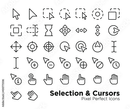 Selection and Cursors Icons