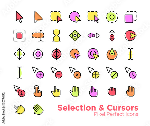 Selection and Cursors Icons