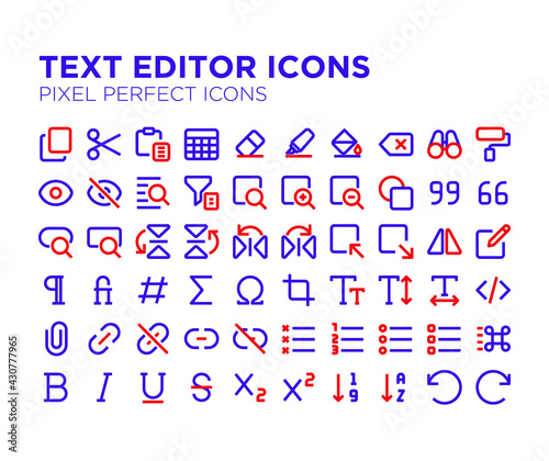 Text Editor Icons